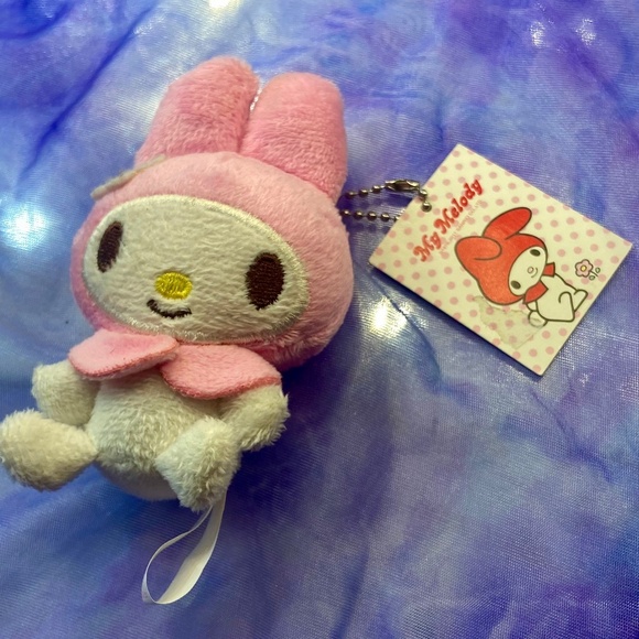 Sanrio My Melody NWT Plush Keychain Cute Pink Rabbit Bag/Purse Charm for Cheap - Picture 5 of 5